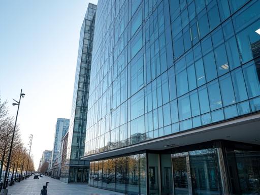 Modern office building in a European city